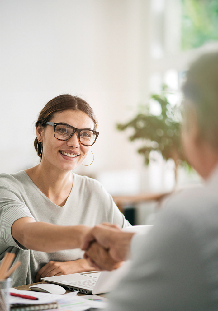 Business people discussion advisor concept
