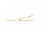 18K gold-plated necklace featuring a delicate chain and a bow-shaped pendant, combining charm with timeless elegance.