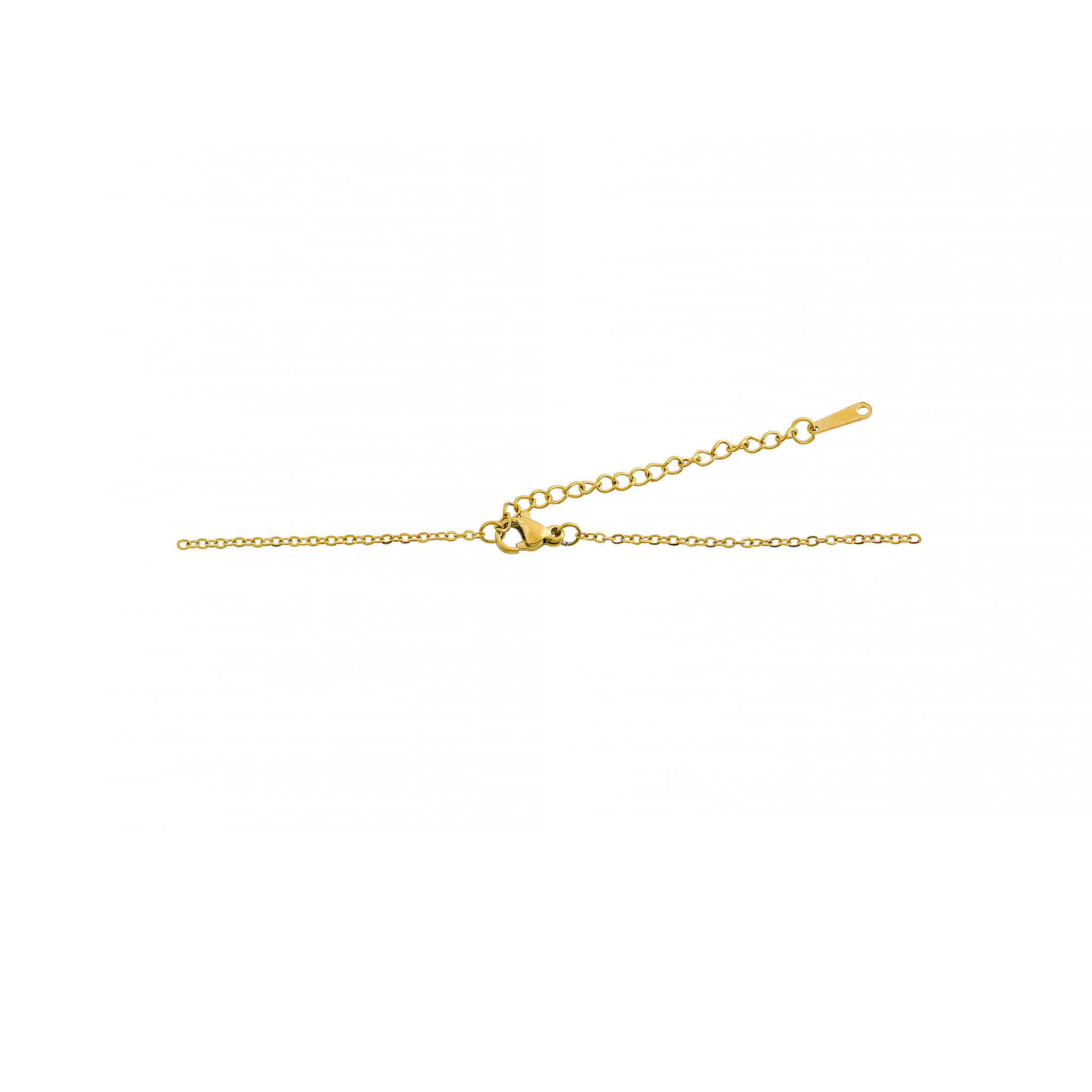 18K gold-plated necklace featuring a delicate chain and a bow-shaped pendant, combining charm with timeless elegance.