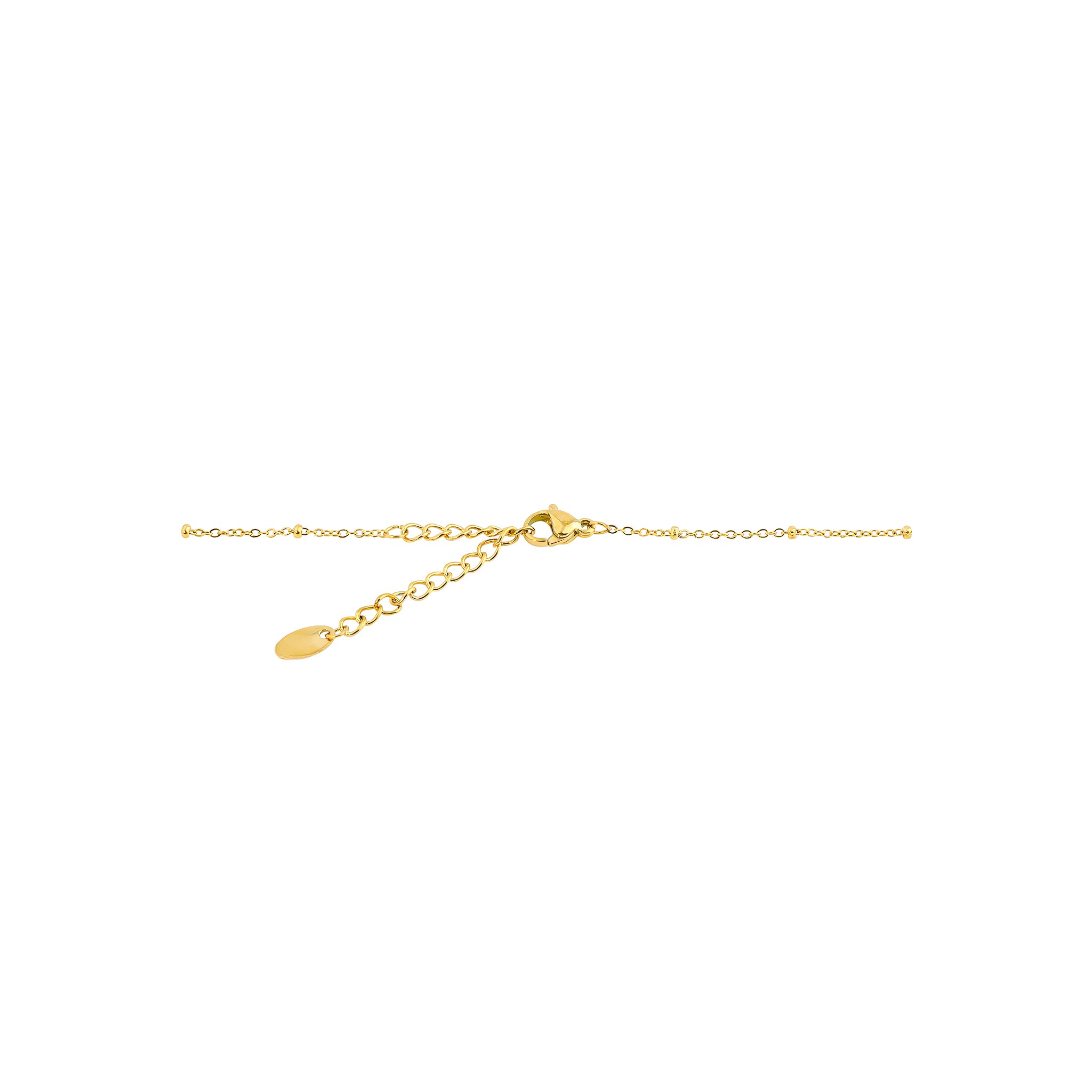 18K gold-plated necklace featuring a flowing, abstract drip pendant and a delicate chain, offering a modern artistic statement.