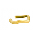 18K gold-plated open cuff bracelet with a minimalist design, offering a sleek and versatile statement piece for everyday elegance.