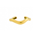 18K gold-plated open cuff bracelet with a minimalist design, offering a sleek and versatile statement piece for everyday elegance.
