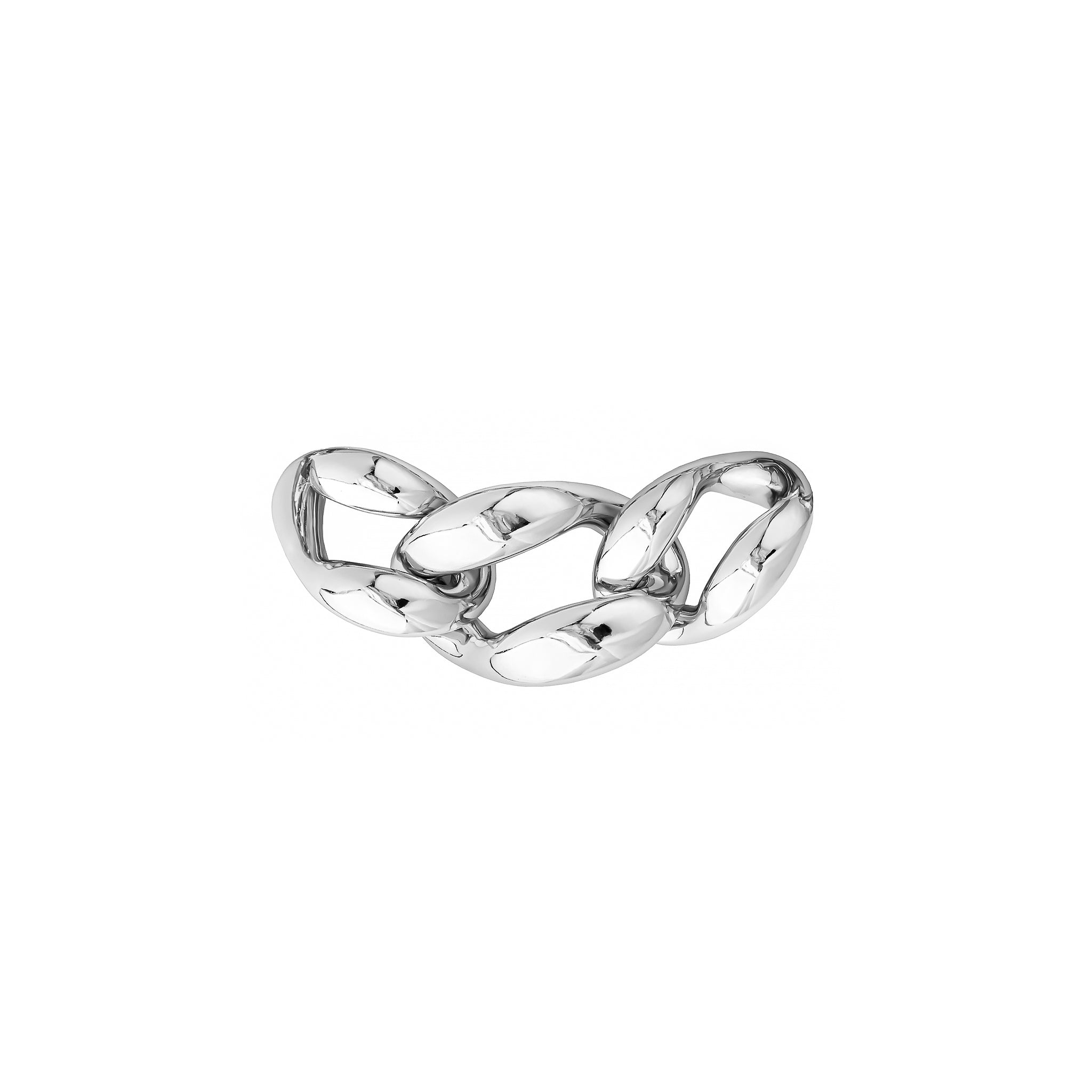 Silver plated chunky chain choker featuring bold, polished interlocking links and a secure clasp closure, exuding a statement-making luxurious appeal.