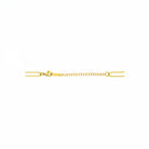 18K gold-plated chain necklace featuring a delicate paperclip design and a single freshwater pearl pendant, showcasing its minimalistic and modern charm.