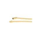 18K gold snake chain necklace with a sleek and minimal design, showcasing its polished and flexible structure.