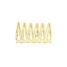 Gold-plated multi-loop cuff bracelet with a contemporary open-wire design, showcasing delicate intertwined loops in a sleek, modern finish.