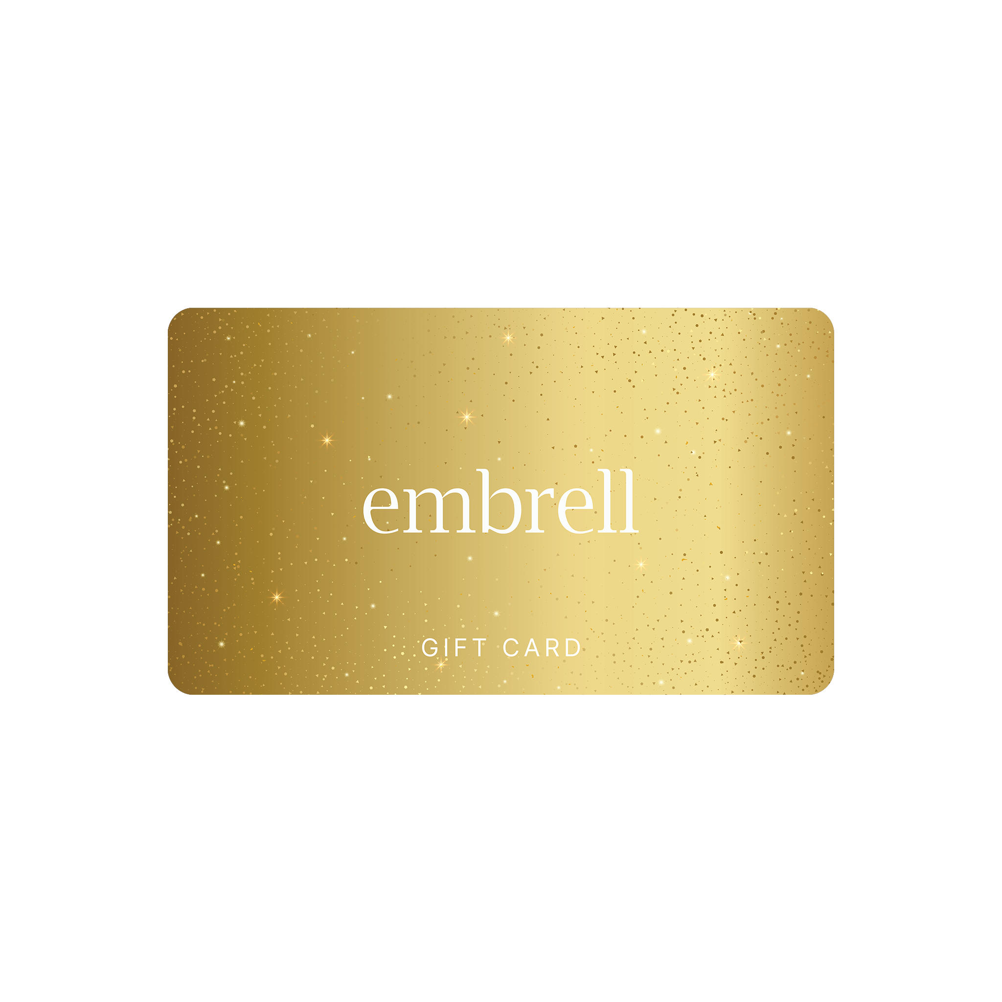 Embrell Gift Card in yellow gold colour