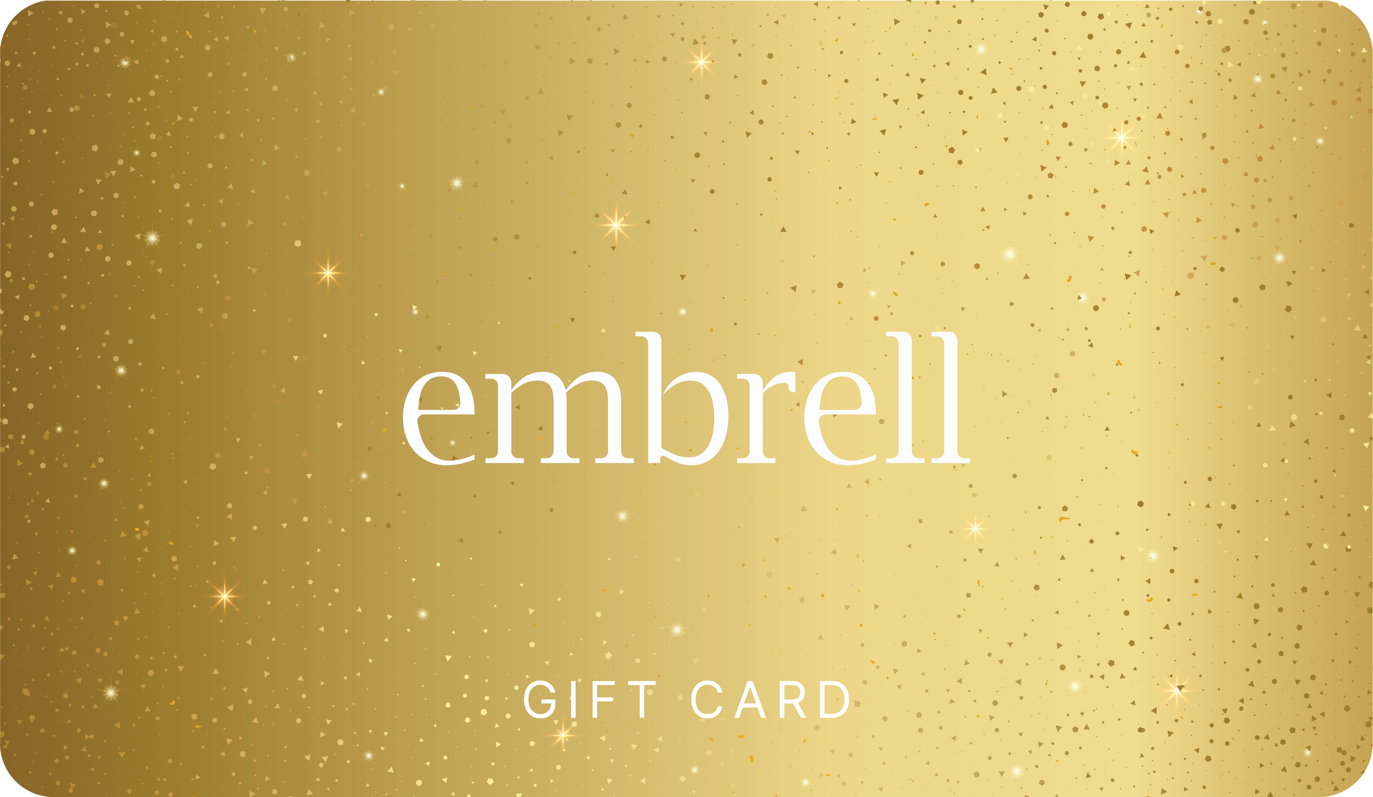 Embrell Gift Card in yellow gold colour