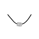 Talisman Necklace, 22K gold plated charm on adjustable black cord.